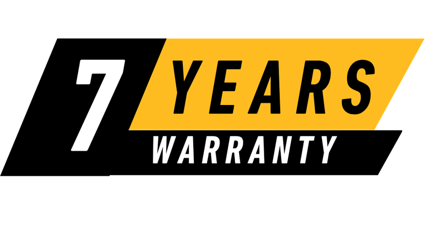 7 Years Warranty
